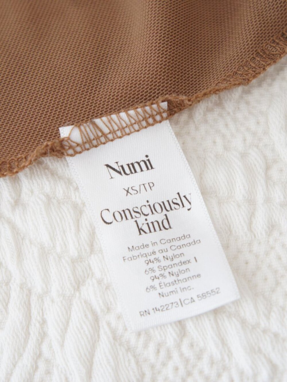 Numi The Signature Mesh Undershirt Color Cinnamon Size Extra Small - Picture 10 of 12